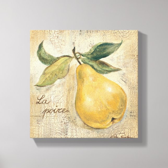 A Yellow Pear Canvas Print (Front)