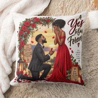 A Yes to Our Forever Throw Pillow