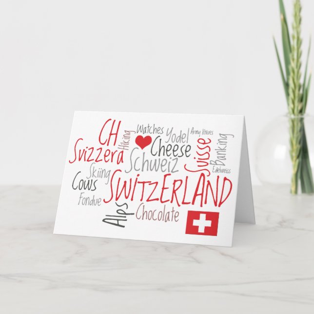 A Yodel Greeting from Switzerland Card (Front)