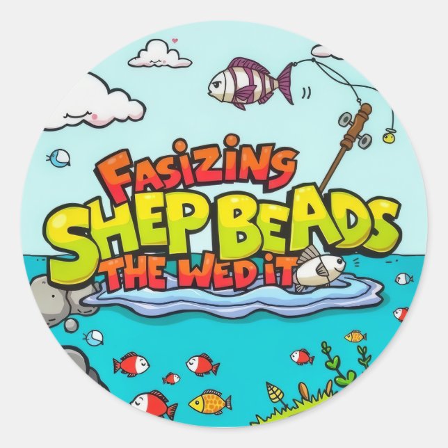 A Young Fisherman's Adventure Classic Round Sticker (Front)