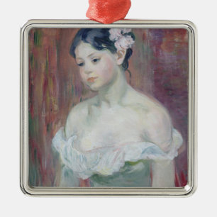 A Young Girl, 1893 Metal Ornament