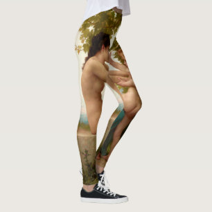 A Young Girl Defending Herself Against Eros Leggings