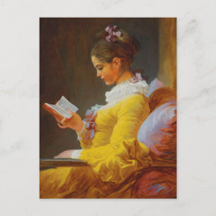 A Young Girl Reading (The Reader) Postcard