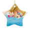 A young girl swimming