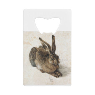 A Young Hair - Albrecht Durer - c1502 Credit Card Bottle Opener