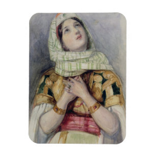 A Young Lady in Turkish Dress (w/c over pencil on Magnet