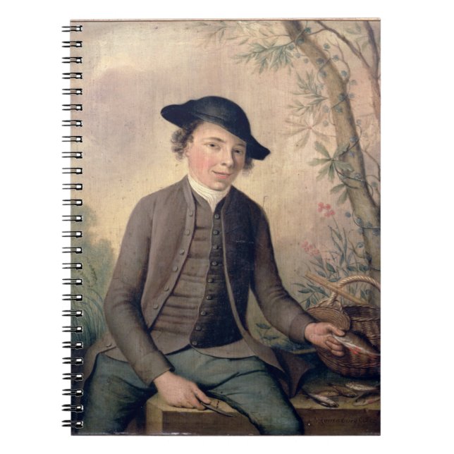 A Young Man Gutting Fish, 1782 (panel) Notebook (Front)