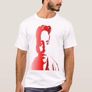 a young man, rendered in shades of red T-Shirt