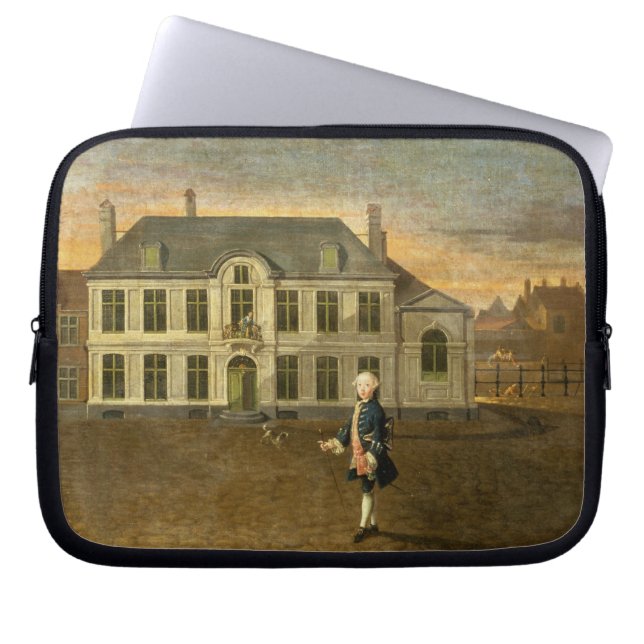 A Young Nobleman Standing before a Mansion (see al Laptop Sleeve (Front)