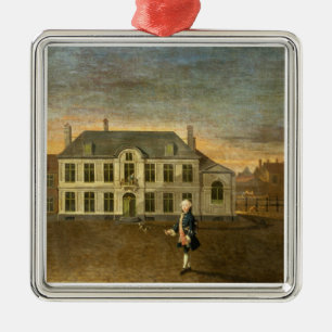 A Young Nobleman Standing before a Mansion (see al Metal Ornament
