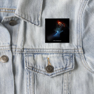 A Young Pulsar Shows Its Hand 2 Inch Square Button