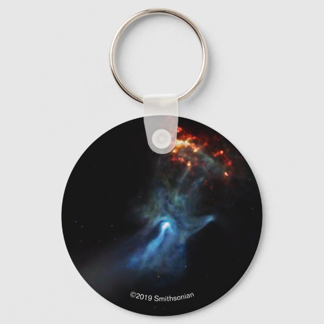 A Young Pulsar Shows Its Hand Keychain (Front)