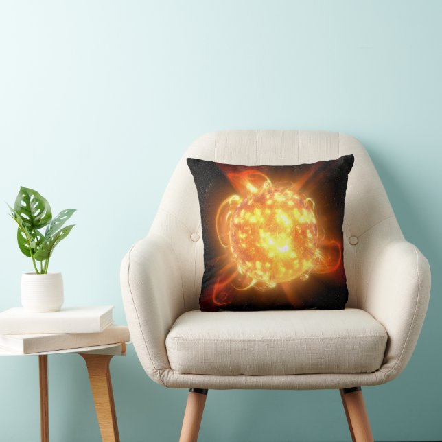 A Young Red Dwarf Throw Pillow (Chair)