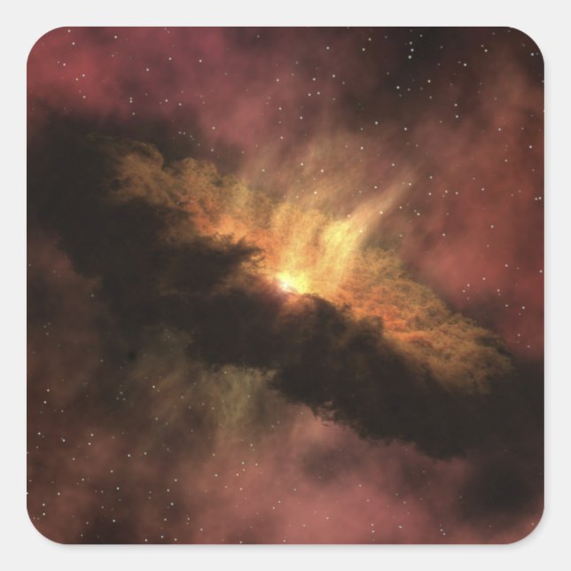 A young star square sticker (Front)