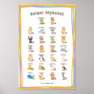 A–Z Animal Alphabet Poster – Grow Every Day