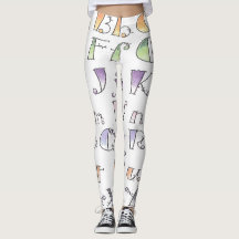 A-z Letters Part 2 Athleisure Leggings