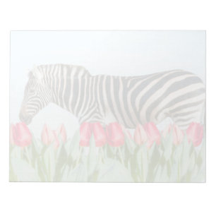 A Zebra Among the Tulips Notepad