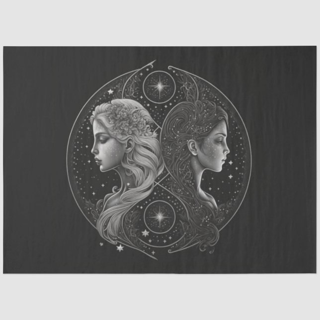 A Zodiac Series Design 9 Tissue Paper (Front)