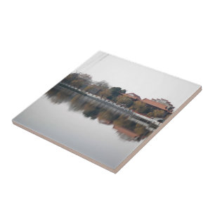 A zoo park in Wuhan, China. Ancient Chinese style Tile