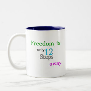 AA 12 Step Freedom Coffee Mug