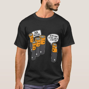 AA Alcoholic Battery Meeting Novelty Funny  Gift T-Shirt