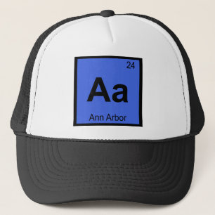 Aa - Ann Arbor Michigan Chemistry Periodic Table Trucker Hat