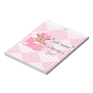 AA Baby Shower Candy Bar Wrapper Party Favour Notepad