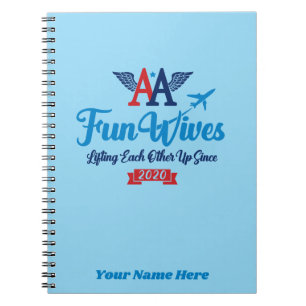 AA Fun Wives Logo Notebook