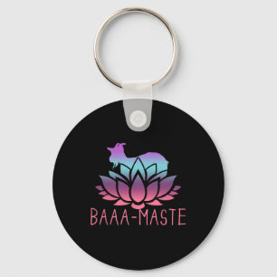 Aa-maste Goat Yoga Namaste Spiritual Meditation Om Keychain