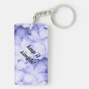 AA member gift keychain "keep it simple" purple