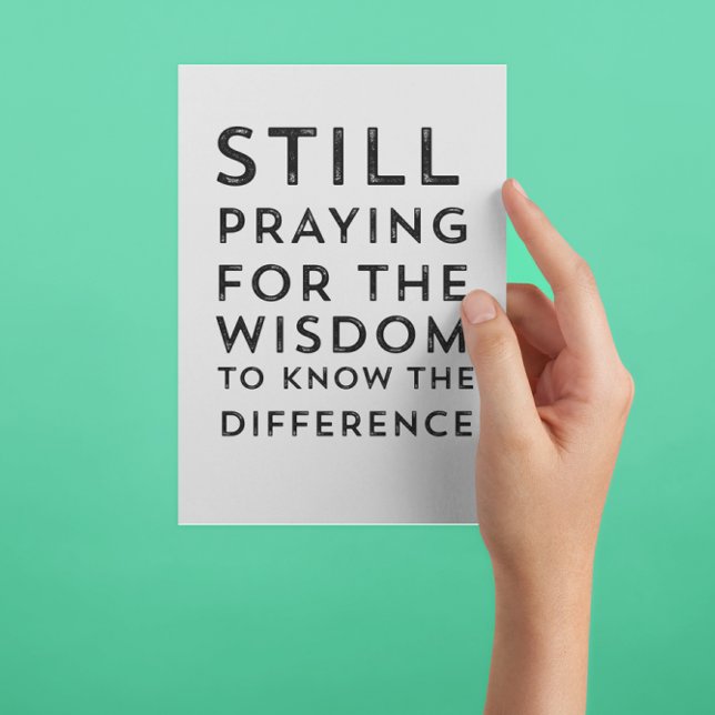 AA NA Hilarious Serenity Prayer Message Card  (Creator Uploaded)