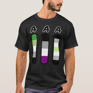 AAA aromantic asexual agender batteries Classic T- T-Shirt