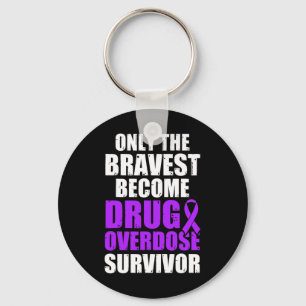 AAAA Drug Overdose Awareness Warrior Survivor 46 Keychain
