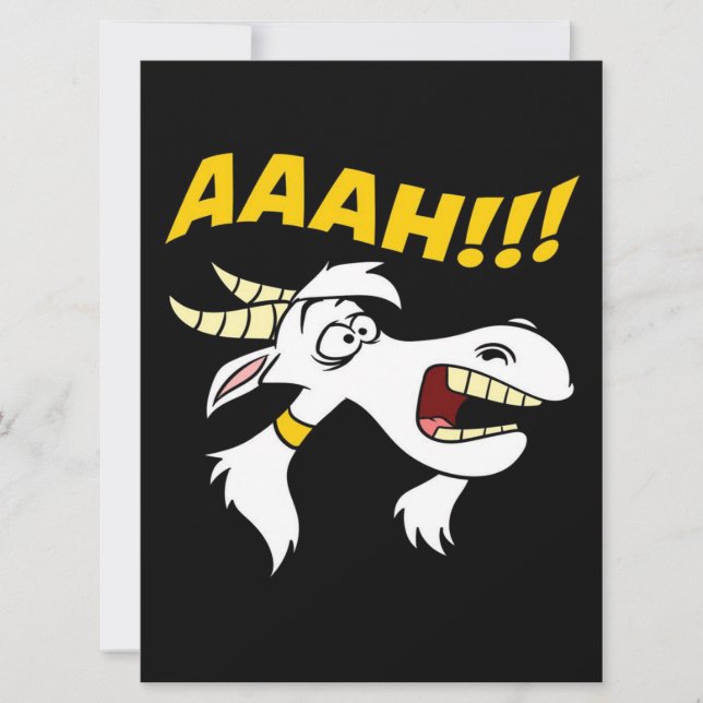 AAAH! Funny Screaming Goat| Goat lover (Front)