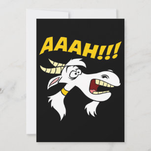 AAAH! Funny Screaming Goat Humour Meme    Announcement