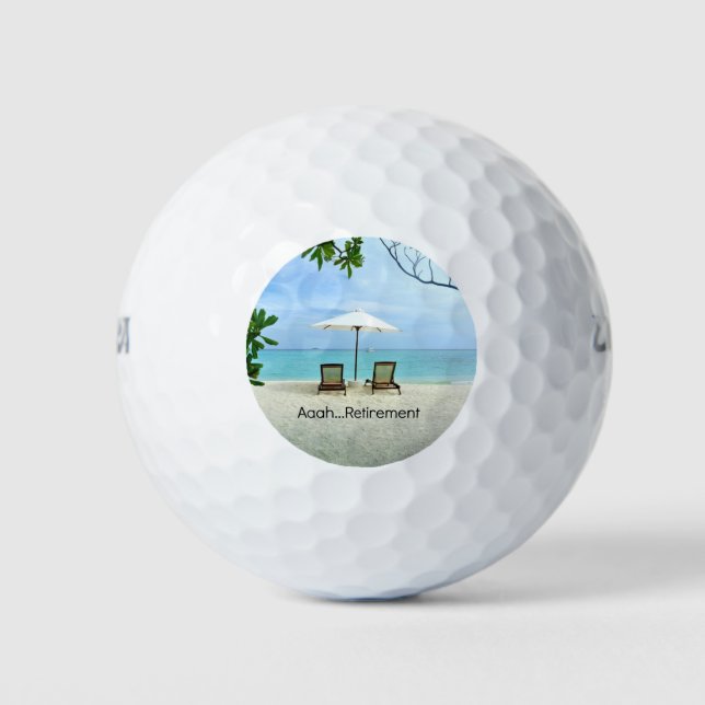 Aaah... retirement golf balls (Front)