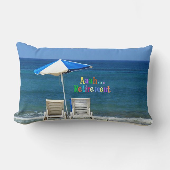 Aaah...Retirement Lumbar Pillow (Front)