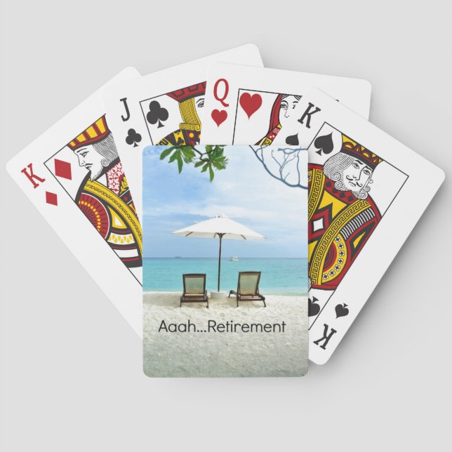 Aaah...Retirement  Playing Cards (Back)