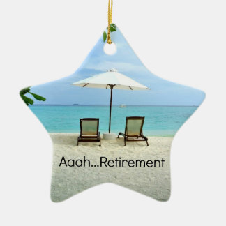 Aaah... retirement, popular design, ceramic ornament