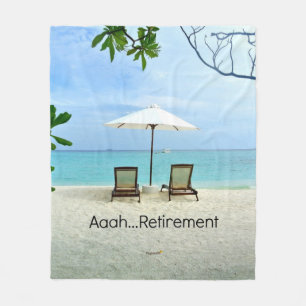 Aaah...Retirement, popular design, Fleece Blanket