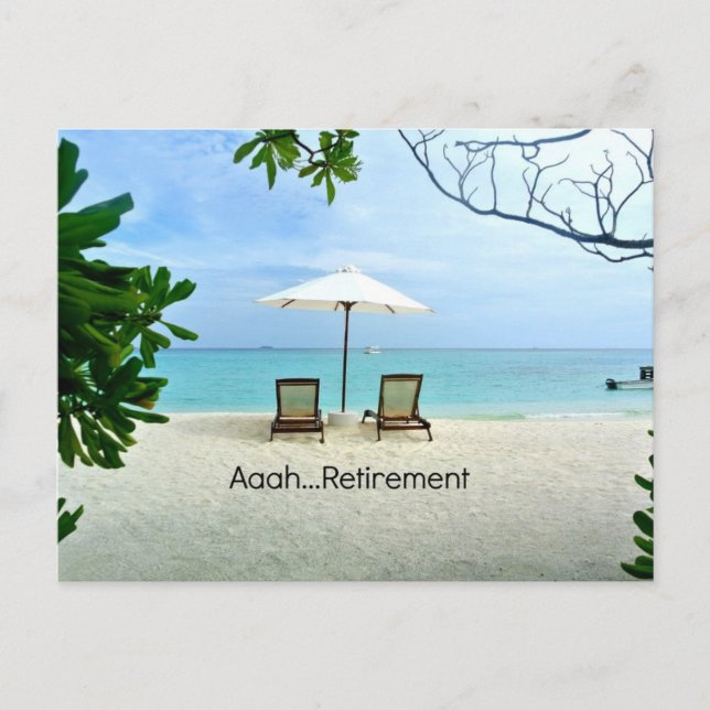 Aaah...retirement Postcard (Front)