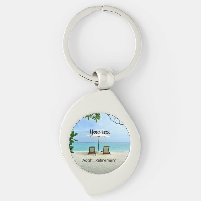Aaah...Retirement TEMPLATE Keychain (Front)