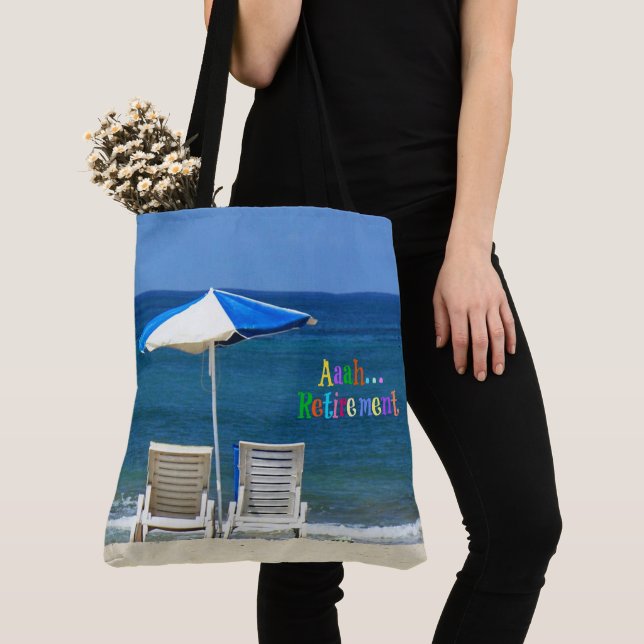 Aaah...Retirement Tote Bag (Close Up)