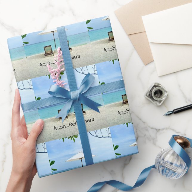 Aaah... retirement wrapping paper (Gifting)