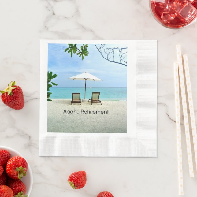 Aaah... serviettes en papier de retraite (En situation)