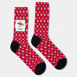 AAARGH! Funny scared nervous dog agility teeter Socks