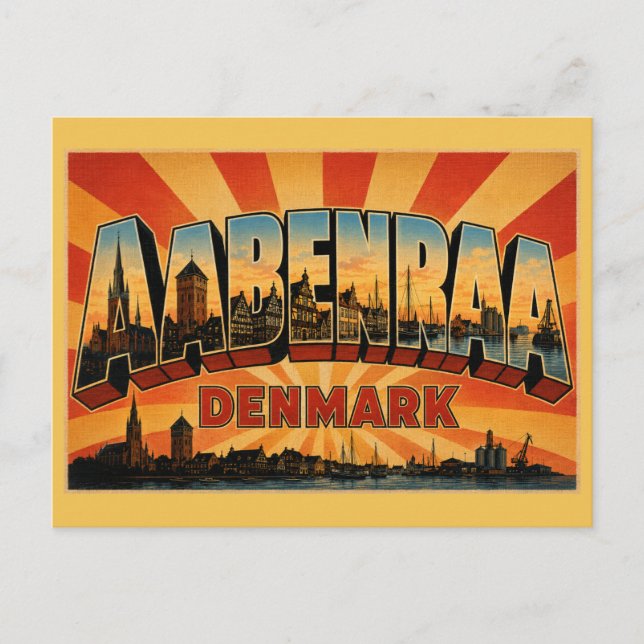 Aabenraa Denmark Church Postcard (Front)