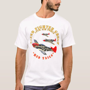 AAC - 332nd Fighter Group - 12th AF - Red Tails T-Shirt