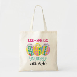 AAC reversible Easter tote 'EGG-spress yourself'  Bag