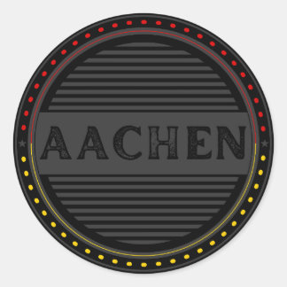 Aachen City Pride Emblem – German Identity Classic Round Sticker